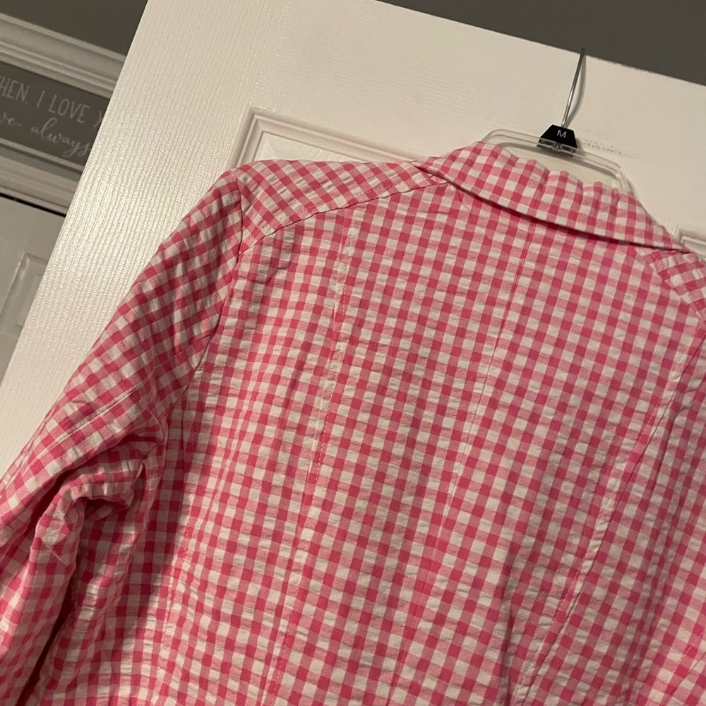 NWOT Issac Mizrahi Live Gingham Jacket - Picture 13 of 16